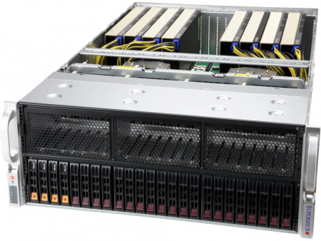 Серверная платформа Supermicro 4U AS-4124GS-TNR+ 2*LGA4094 up to 280W / 32*DDR4 RDIMM / 20*2.5 SATA + 4*2.5 NVME / 9*FHFL Gen4 x16 / IPMI 2.0 / 2*1GbE BASE-T / 2*USB 3.0 / GPU support / VGA / 4*2000W (id 55920)
