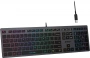 Клавиатура A4Tech FX60H серый USB slim LED (FX60H GREY/NEON) кабель 1.5м (id 55862)