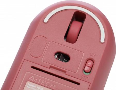Мышь A4Tech Fstyler FG20 розовый оптическая 2000dpi беспров. USB для ноутбука 4but (FG20 PINK) (id 39816)
