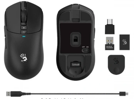 Мышь A4Tech Bloody R72 Ultra Proxy Boom бежевый оптическая 20000dpi беспров. USB-C 6but (R72 ULTRA) (id 41180)