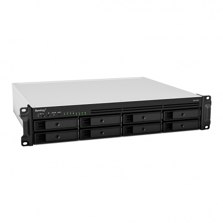 Система хранения данных Synology 2U/8bay QC 2,2GhzCPU/4Gb(32)/RAID0,1,5,6,10/upto 12HDD (1xRX418)/2xUSB3.2/1eSATA/iSCSI/4xGbE(+1Expslot)/2xIPcam/2xPS/norail 1YW (id 29310)