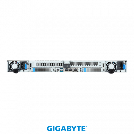 GigaByte R183-Z91-AAV1/ACV1 / 1U / 2*LGA6096 (SP5) up to 400W / 24*RAM / 4*3.5" SAS/SATA/NVME + 4*2.5" 9.5mm only SAS/SATA/NVME + 3*m.2 2280/22110 / 2*1Gb / 2*OCP 3.0 / 2*FHHL PCIe Gen5 x16 slots / 2*1600W / Rails / 1Y (id 40863)