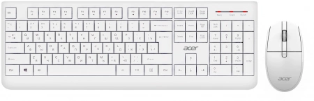 Клавиатура + мышь Acer OCC401 клав:белый мышь:белый USB беспроводная (ZL.ACCCC.017) (id 38131)
