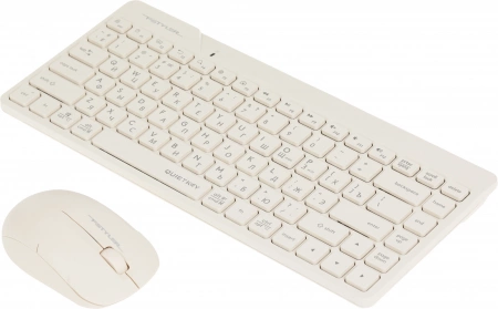 Клавиатура + мышь A4Tech Fstyler FG2200 Air2 клав:бежевый мышь:бежевый USB беспроводная slim (FG2200 AIR2 BEIGE) (id 39189)