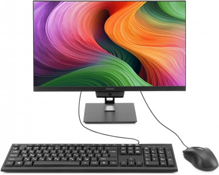 Моноблок Digma Action / Intel N95 / 8GB DDR4 / 256GB SSD / 21.5" (1920x1080) IPS, Anti-Glare, 250nits / Intel UHD Graphics / LAN / WiFi / BT / CAM / Card-Reader / Win 11 Pro / 60W ext / KB&M (USB) / Black / 1Y (id 55600)