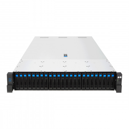 ASUS RS720-E12-RS24G, 2U, 2x LGA4710, 32x DDR5, 24x 2.5 NVME (or 8NVME+16 SATA* SAS*), 2 x M.2 Gen5 x2 (2280 2260)(VROC required for RAID), 6 x PCIe x8 or 3x PCIe x16 + 2 x PCIe x16 + 2 x OCP3.0, 1 x Management Port, 1+1 3200W (id 40394)