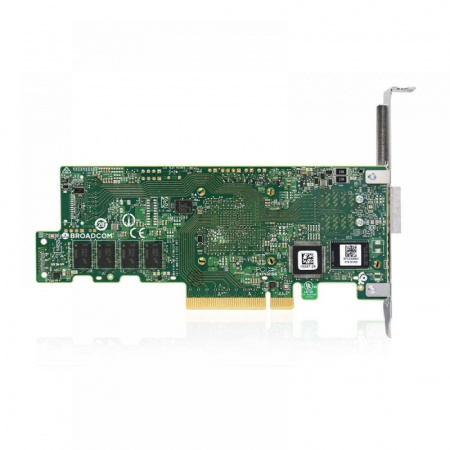 Контроллер Broadcom/LSI 9580-8I8E SGL (05-50076-00) PCIe 4.0 x8 LP, SAS/SATA/NVMe, RAID 0,1,5,6,10,50,60, 16port(1*int SFF8654 + 2*ext SFF8644), 8GB Cache, 3916ROC, RTL, 1 year (id 26070)