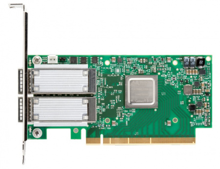 Сетвевая карта Mellanox ConnectX-6 Dx EN adapter card, 100GbE dual-port QSFP56, PCIe4.0 x16, No Crypto, 1 year (id 28304)