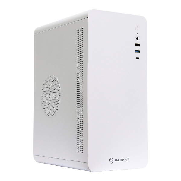 Компьютер Raskat STANDART 300 MT / Intel Core i3-12100 / 8GB DDR4 / 256GB SSD / Intel UHD Graphics (HDMI+DP) / LAN / NoOS / 500W / White / 1Y (id 57353)