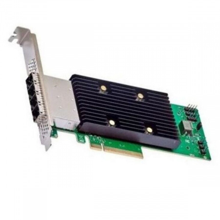 HBA Контроллер/ Broadcom HBA Tri-Mode 9600-16e SGL (05-50118-00) PCIe v4 x8 LP, SAS/SATA/NVMe 24G HBA, 16port (4*ext SFF8674), RTL (id 60259)