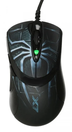 Мышь A4Tech Oscar Editor XL-747H рисунок/голубой лазерная 3600dpi USB 6but (XL-747H (BLUE SPIDER)) (id 39557)