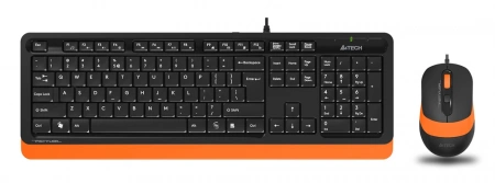Клавиатура + мышь A4Tech Fstyler F1010 клав:черный/оранжевый мышь:черный/оранжевый USB Multimedia (F1010 ORANGE) (id 39174)