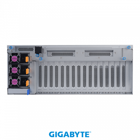 Gigabyte G482-Z54 / 4U / 2*LGA4094 (SP3) up to 280W / 32*RAM / 8*2.5" SATA + 2*2.5 NVME / 8*FHFL PCIe Gen4 x16 for GPUs + 1*FHFL PCIe Gen4 x16 / IPMI 2.0 / 2*1GbE BASE-T / VGA / GPU Support /  2+1*2200W / Rails / 1Y (id 57816)
