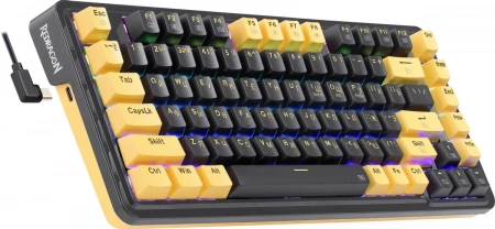 Redragon Механическая клавиатура Elf RU,RGB,фиолет-желтый,гаскет (id 56694)