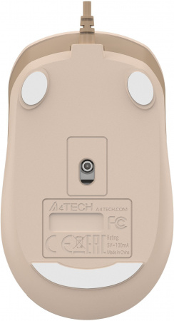 Мышь A4Tech Fstyler FM26 бежевый/коричневый оптическая 1600dpi USB для ноутбука 4but (FM26 USB (CAFE LATTE)) (id 39984)
