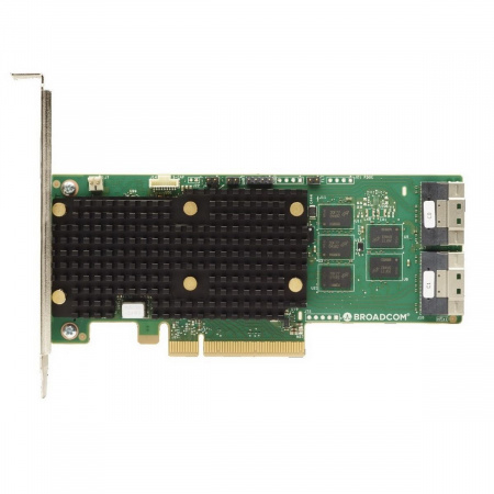 RAID-контроллер Broadcom 9660-16i SGL (05-50107-00 / 03-50107-00001 / 03-50107-00002 / 03-50107-00003 / 03-50107-00004) , PCIe 4.0 x8, LP, 24G SAS/SATA/NVMe, RAID 0,1,5,6,10,50,60, 16port(2x8 SFF-8654), 4GB Cache, SAS4116 ROC, RTL (S1) (id 48153)