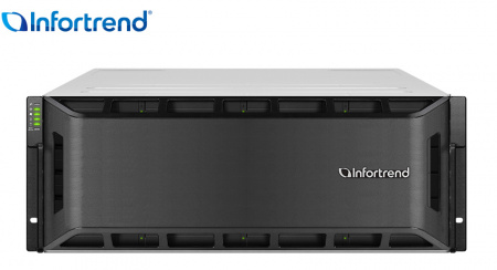 Платформа СХД Infortrend GS2024R01C0FD-8U32 EonStor GS 2000 4U/24bay, cloud-integrated unified storage, supports NAS, block, object storage and cloud gateway, dual redundant co ntroller subsystem including 2x12Gb/s SAS EXP. ports, 8x1G iSCSI ports +4x hos