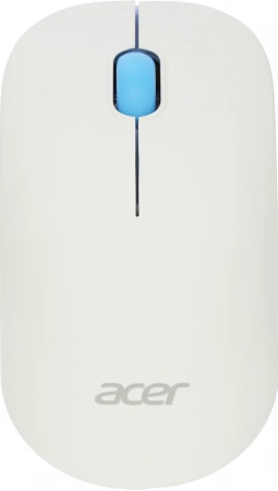 Мышь Acer OMR205 белый/голубой оптическая 1200dpi беспров. USB для ноутбука 3but (ZL.MCEEE.02H) (id 32299)