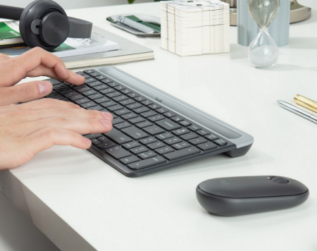Беспроводной комплект Logitech Wireless Desktop MK470 Black (920-009206) (id 2514)