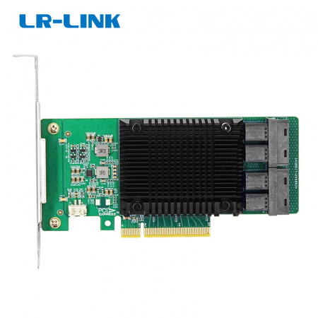 Сетевой адаптер LR-LINK LRNV9441-4IR PCIe3.0 x8 to Quad-port U.2 NVMe Adapter Marvell 88NR2241 RAID 0/1/JBOD (id 55768)
