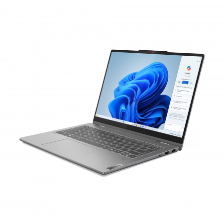 Ноутбук Lenovo IdeaPad 5 2-in-1 14IRH9 Intel Core i5-13420H / 16GB LPDDR5x / 1TB SSD / 14" (1920x1200) OLED Touch, 400nits, Glossy, Glass, 100% DCI-P3 / Pen / Intel Graphics / CR / FPR / WiFi / BT / CAM / 57Whr / BacklitKB / NoOS / Grey / 1Y (id 54416)