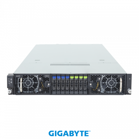 Gigabyte G294-Z42-AAP2 / 2U / 2*LGA6096 (SP5) up to 300W / 24*RAM / 4*2.5" SAS/SATA + 4*2.5" SAS/SATA/NVME Gen5 / 2*10Gb / 8*FHFL PCIe x16 slots with Gen5 x16 lanes for GPUs (up to 4*NVIDIA H200 NVL PCIe GPUs) + 2*LP PCIe x16 slots with Gen5 x1 (id 58153)
