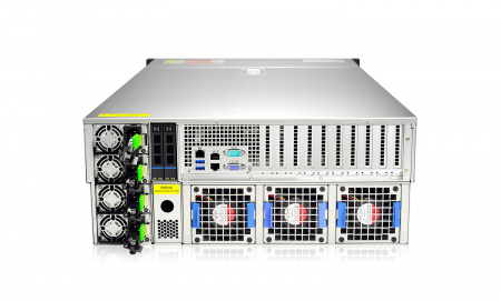 Серверная платформа Gooxi 4U AS-4110G-D04R-G4 2*LGA4677 up to 350W / 16*DDR5 RDIMM / 4*3.5 SAS/SATA + 4*2.5 NVME rear / 3*LP Gen5 x16 + 2*LP Gen5 x8 + 10*FH Gen4 x16 / 2*M.2 NVME 2280-110 / IPMI 2.0 / 2*1GbE BASE-T / VGA / 3+1*2700W (id 58421)