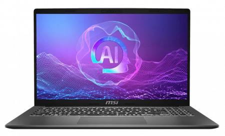 Ноутбук MSI Modern A15 AI+ F3HMG-040XRU AMD Ryzen AI 5 330 / 16GB / 512GB SSD / 15.6" (1920x1200) IPS, 300 nits,100% DCI-P3/ AMD Radeon/ LAN/WiFi/ BT/ HDcam+IR / BacklightKB/ 46,8WHr/ no OS/ 1Y (9S7-15SK21-040) (id 59802)
