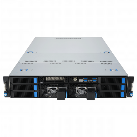 Серверная платформа ASUS 2U ESC4000A-E12-SKU1 LGA6096 up to 400W / 12*DDR5 RDIMM / 2*2.5 SAS/SATA/NVMe + 2*3.5 SAS/SATA/NVMe + 2*3.5" SAS/SATA / 2*GbE BASE-T / 2*USB 3.2 / VGA / 2*2600W (id 41257)