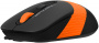 Мышь A4Tech Fstyler FM10S черный/оранжевый оптическая 1600dpi silent USB 3but (FM10S USB ORANGE) (id 39443)
