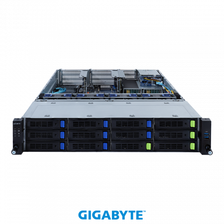 Gigabyte R282-3C1 2U / 2 x LGA 4189 up to 270W / up to 32*RAM / 8*3.5" SAS/SATA + 4*3.5" SAS/SATA/NVME + 2*2.5" SATA/SAS / 2*1Gb / 1*OCP 3.0 / 1*OCP 2.0 / 6*FHHL PCIe Gen4 x16 and x8 slots /  2 x LP PCIe Gen4 x8 slots / 2x1600W / Rails  (id 30446)