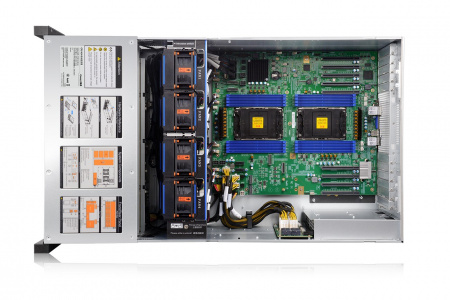 Серверная платформа/ Gooxi SY4104G-D12R-NV-G4 GPU solution 4U 12bay server platform based on Intel Gen 4th/ 2* 2700W PSU, rail kits, EU power cables (id 40478)
