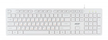 Клавиатура Acer OKW123 белый USB (ZL.KBDEE.00D) (id 27204)
