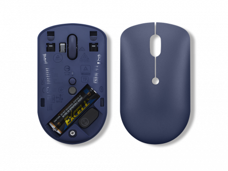 Мышь Lenovo 540 USB-C Wireless Compact темно-синий оптическая 2400dpi беспров. BT/Radio USB (GY51D20871) (id 39214)