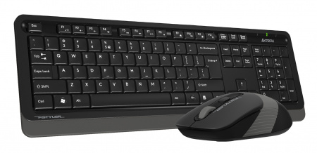 Клавиатура + мышь A4Tech Fstyler FG1010 клав:черный/серый мышь:черный/серый USB беспроводная Multimedia (FG1010 GREY) (id 39186)