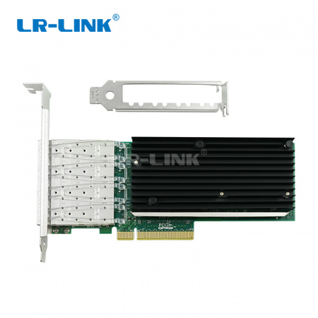 Сетевой адаптер PCIE 10GB FIBER 4SFP+ LREC9804BF-4SFP+ 94F4486 LR-LINK (id 32552)