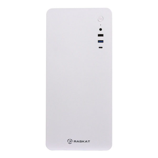 Компьютер Raskat STANDART 300 MT / Intel Core i3-12100 / 8GB DDR4 / 256GB SSD / Intel UHD Graphics (HDMI+DP) / LAN / NoOS / 500W / White / 1Y (id 57353)