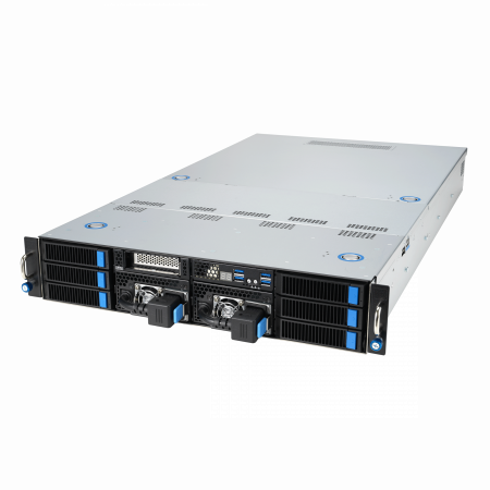 Серверная платформа ASUS 2U ESC4000A-E12-SKU1 LGA6096 up to 400W / 12*DDR5 RDIMM / 2*2.5 SAS/SATA/NVMe + 2*3.5 SAS/SATA/NVMe + 2*3.5" SAS/SATA / 2*GbE BASE-T / 2*USB 3.2 / VGA / 2*2600W (id 41257)