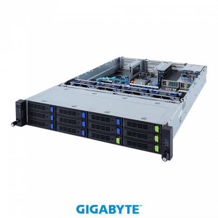 Gigabyte R282-3C1 2U / 2 x LGA 4189 up to 270W / up to 32*RAM / 8*3.5" SAS/SATA + 4*3.5" SAS/SATA/NVME + 2*2.5" SATA/SAS / 2*1Gb / 1*OCP 3.0 / 1*OCP 2.0 / 6*FHHL PCIe Gen4 x16 and x8 slots /  2 x LP PCIe Gen4 x8 slots / 2x1600W / Rails  (id 30446)
