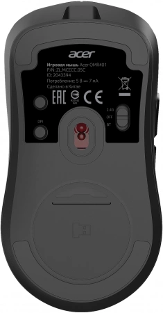 Мышь Acer OMR401 черный оптическая 12000dpi беспров. BT/Radio USB 5but (ZL.MCECC.05C) (id 39900)