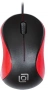 Мышь Оклик 115S черный/красный оптическая 1200dpi USB для ноутбука 3but (711637) (id 56264)