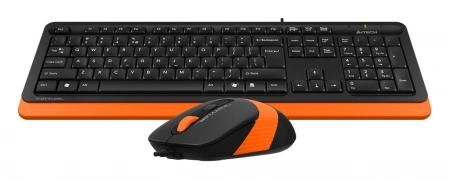 Клавиатура + мышь A4Tech Fstyler F1010 клав:черный/оранжевый мышь:черный/оранжевый USB Multimedia (F1010 ORANGE) (id 39174)