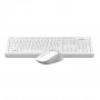 Клавиатура + мышь A4Tech Fstyler FG1010 клав:белый/серый мышь:белый/серый USB беспроводная Multimedia (FG1010 WHITE) (id 39184)