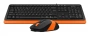 Клавиатура + мышь A4Tech Fstyler F1010 клав:черный/оранжевый мышь:черный/оранжевый USB Multimedia (F1010 ORANGE) (id 39174)