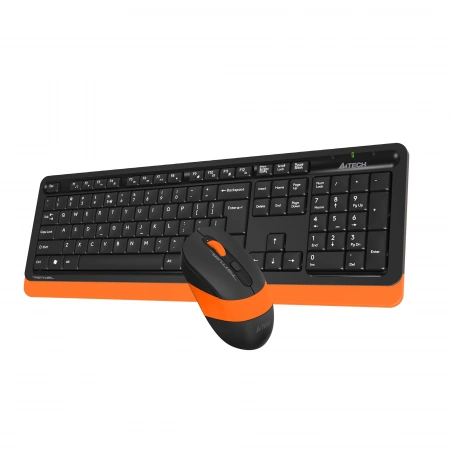 Клавиатура + мышь A4Tech Fstyler FG1010 клав:черный/оранжевый мышь:черный/оранжевый USB беспроводная Multimedia (FG1010 ORANGE) (id 39185)