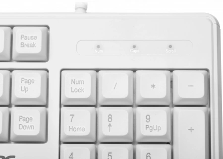 Клавиатура Acer OKW301 белый USB (ZL.KBDCC.01B) (id 27208)