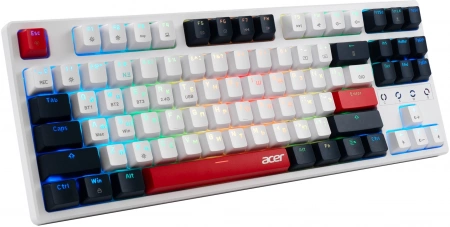 Клавиатура Acer OKR302 механическая белый USB беспроводная BT/Radio for gamer для ноутбука LED (ZL.KBDEE.016) (id 32062)