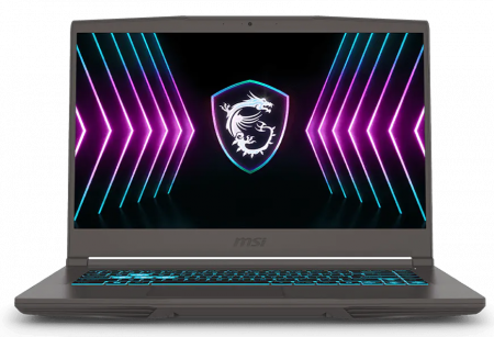 Ноутбук MSI Thin 15 B2RVE-3450XRU Intel Core 5 210H/16GB /512GB SSD/ 15,6"(1920x1080) IPS AG 250nits,1000:1,45%NTSC,144Hz/ 6Gb NVIDIA GeForce RTX4050/ LAN/WiFi/BT/CamFHD+IR/BacklitKB/ no OS/ 1Y (9S7-16R831-3450) (id 54380)
