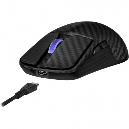 Мышь ASUS ROG HARPE ACE EXTREME, 47g, Wired, 2.4GHz RF, Bluetooth 5.1, 42K DPI sensor, 5 Programmable Buttons, Black (id 38018)