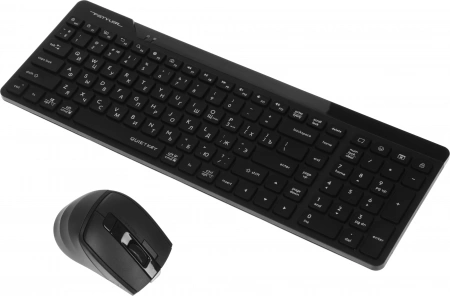 Клавиатура + мышь A4Tech Fstyler FG2400 Air2 клав:черный мышь:черный USB беспроводная slim (FG2400 AIR2 BLACK) (id 39191)